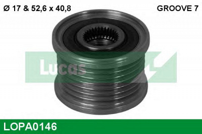LUCAS ENGINE DRIVE lopa0146 -  Механизм свободного хода генератора